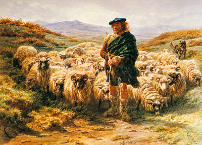 Highland Shepherd art print by Rosa Bonheur