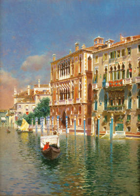 The Grand Canal, Venice art print by Rubens Santoro