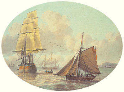 Coastal Shipping II art print by Samuel Atkins