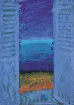 Blue Shutter II art print by Sara Hayward