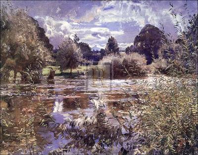 Full River art print by Sir Alfred Munnings