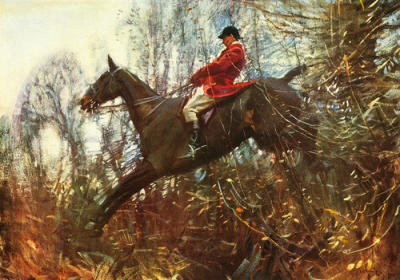 The Huntsman art print by Sir Alfred Munnings