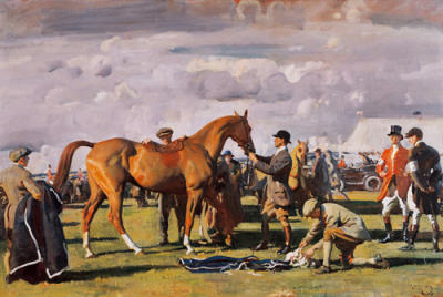 The Red Prince Mare art print by Sir Alfred Munnings