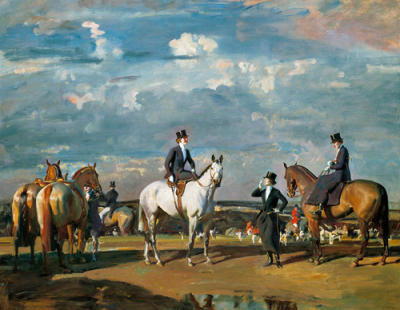 Why weren't you out yesterday art print by Sir Alfred Munnings