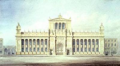 Design for Burlington House, London art print by Sir James Pennethorne