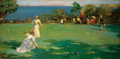 The Croquet Match art print by Sir John Lavery