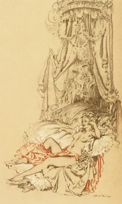 Madame du Barry as a Reigning Idol art print by Sir William Russell Flint