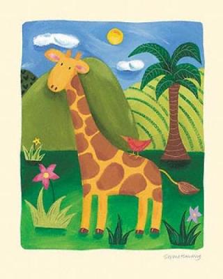 Gerry the Giraffe art print by Sophie Harding