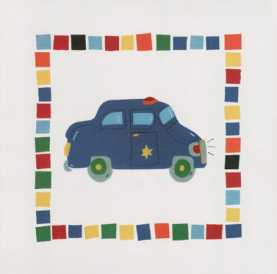 Police Car art print by Sophie Harding