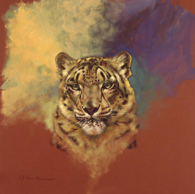 Snow Leopard art print by Stan Kaminski