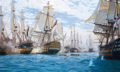 Battle of Trafalgar art print by Steven Dews