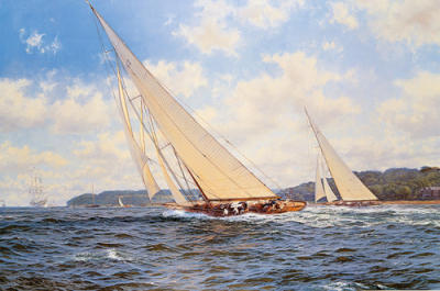 Candida and Astra off Cowes