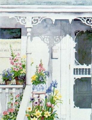 Victorian Porch 1987 art print by Susan Tolle McClure