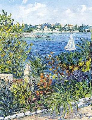 White Boat art print by Tania Forgione