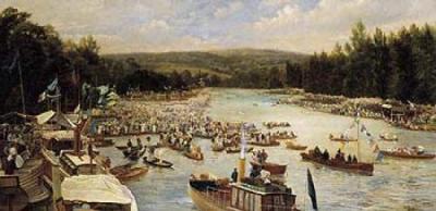 Boating Scene art print by Theodore Hines