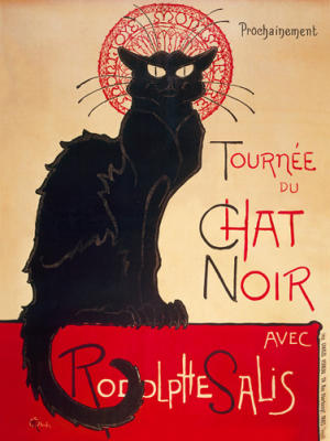 La Chat Noir art print by Theophile-Alexandre Steinlen