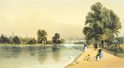 Horseguards and Company from St. James's Park art print by Thomas Shotter Boys