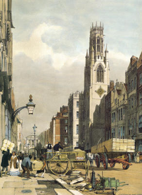 St. Dunstan's, Fleet Street art print by Thomas Shotter Boys