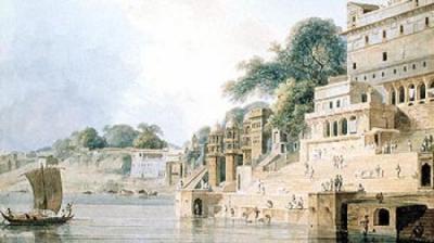 Dasasvamedha Ghat art print by Thomas and William Daniell