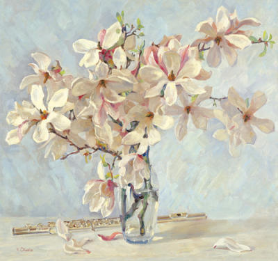 Magnolias art print by Valeriy Chuikov