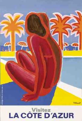 Cote d'Azur art print by Villemot