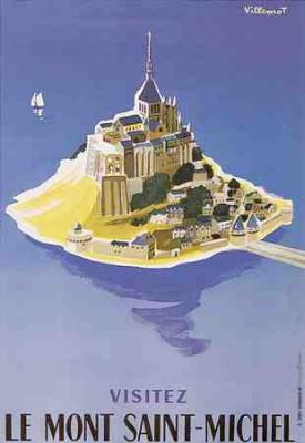 Mont-Saint Michel art print by Villemot