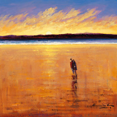A quiet moment, Port Stewart Stand art print by William Cunningham