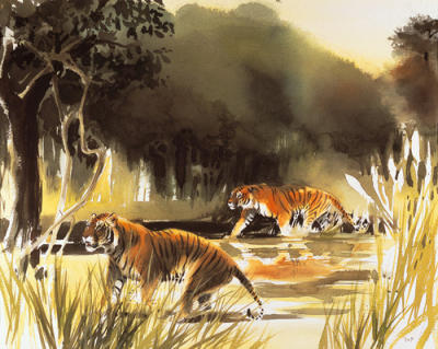 Jungle Patrol art print by Wolfgang Weber
