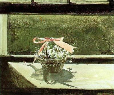 May Basket art print by Andrew Wyeth