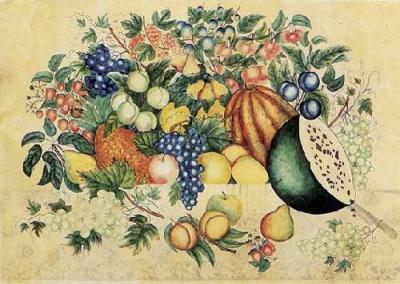 Bounteous Harvest 1833-40 art print by Anonymous