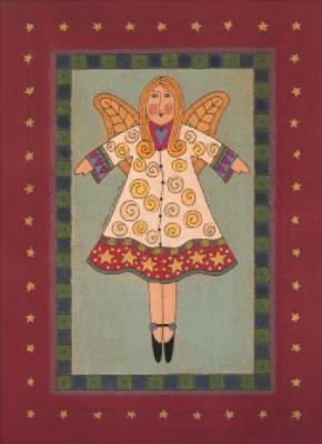 Christmas Angel art print by Barbara Young