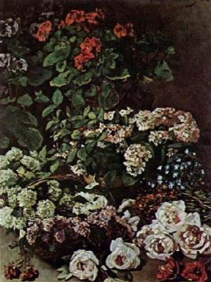 Spring Flowers 1864 art print by Claude Monet