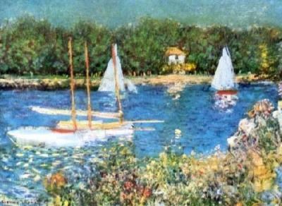 The Pond Of Argenteuil c. 1874 art print by Claude Monet
