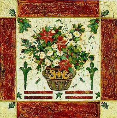 Christmas Floral art print by Jan Pashley