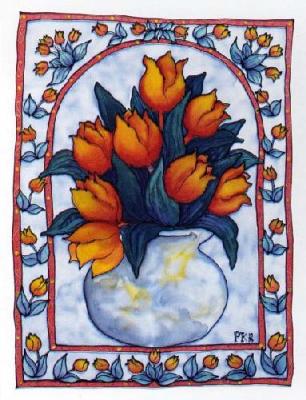 Tulips Too art print by Paula and Simon Kenevan