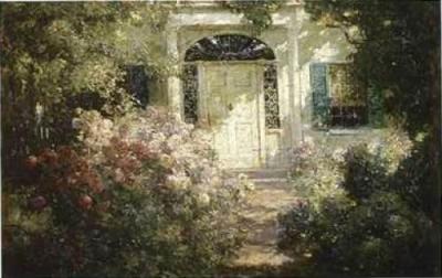 Doorway And Garden (Detail) art print by Abbott Fuller Graves