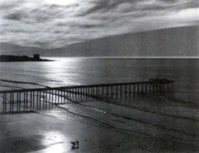 The Scripps Pier art print by Ansel Adams