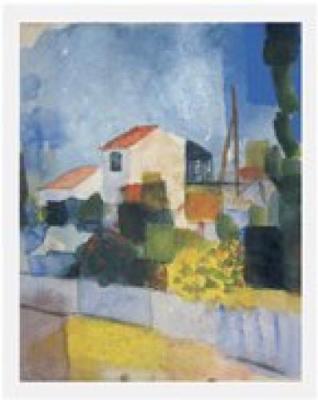 Das Helle Haus art print by August Macke