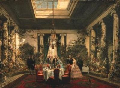 La Salle a Manger de la Princesse Mathilde art print by Charles Giraud