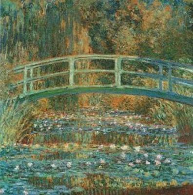 Ninpheas et Pont Japonais art print by Claude Monet