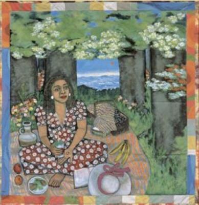 Picnic on the Grass Alone art print by Faith Ringgold