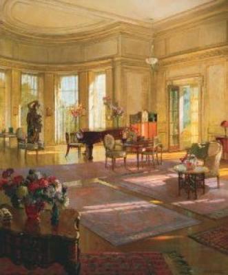 Maude Allan's Music Room art print by Herbert Richter