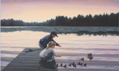 Sharing a Moment art print by Mary G. Smith