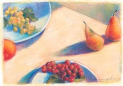 Fresh Fruit, Early Light I art print by Nancy Cunningham