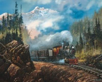 Full Steam to Placerville art print by Ted Blaylock