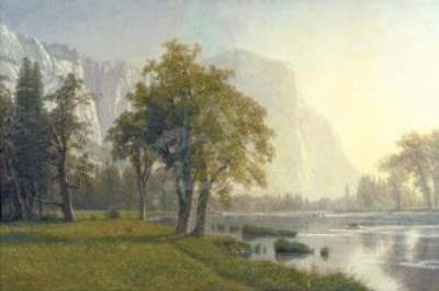 El Capitan, Yosemite Valley, California, 1875 art print by Albert Bierstadt