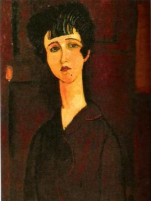 Portrait of a Girl (Victoria) art print by Amedeo Modigliani
