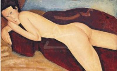 Reclining Nude art print by Amedeo Modigliani