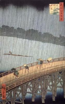 A Sudden Shower art print by Ando Hiroshige