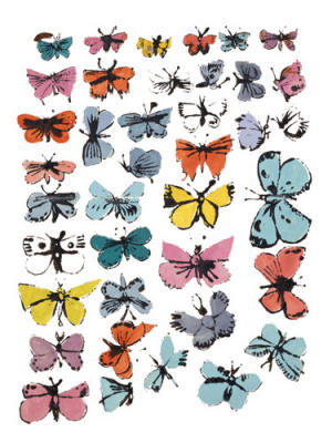 Butterflies, 1955 art print by Andy Warhol